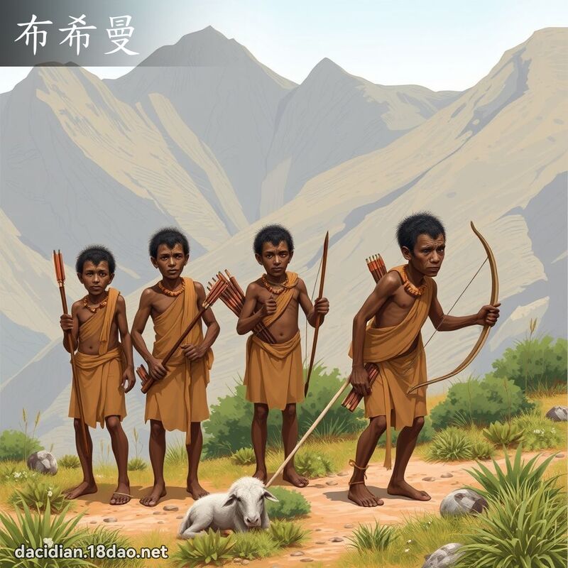 布希曼 - 国语大辞典配图