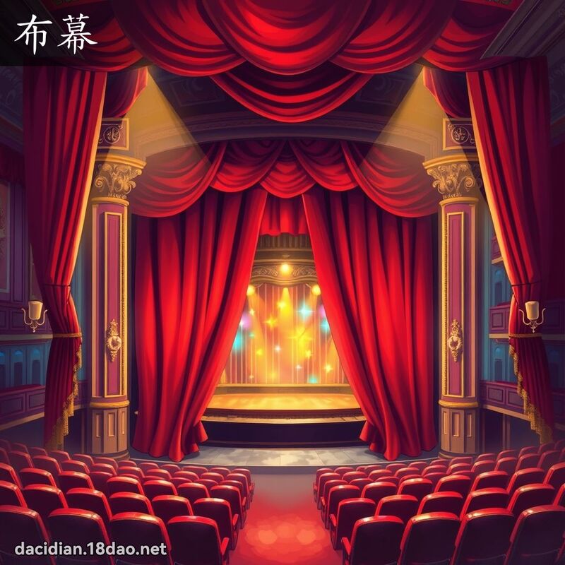 布幕 - 國語大辭典配圖