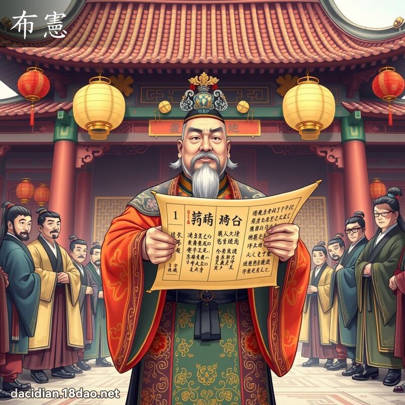 布宪 - 国语大辞典配图