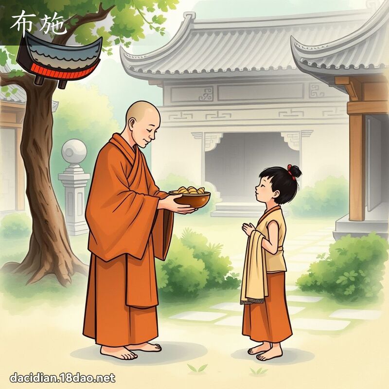 布施 - 國語大辭典配圖