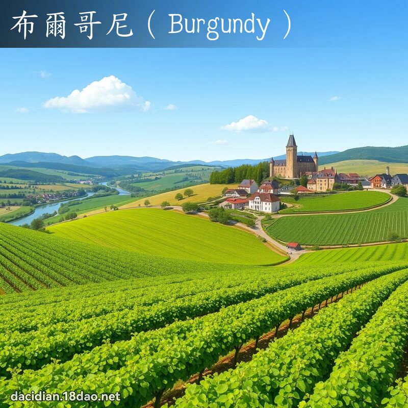 布尔哥尼（Burgundy） - 国语大辞典配图