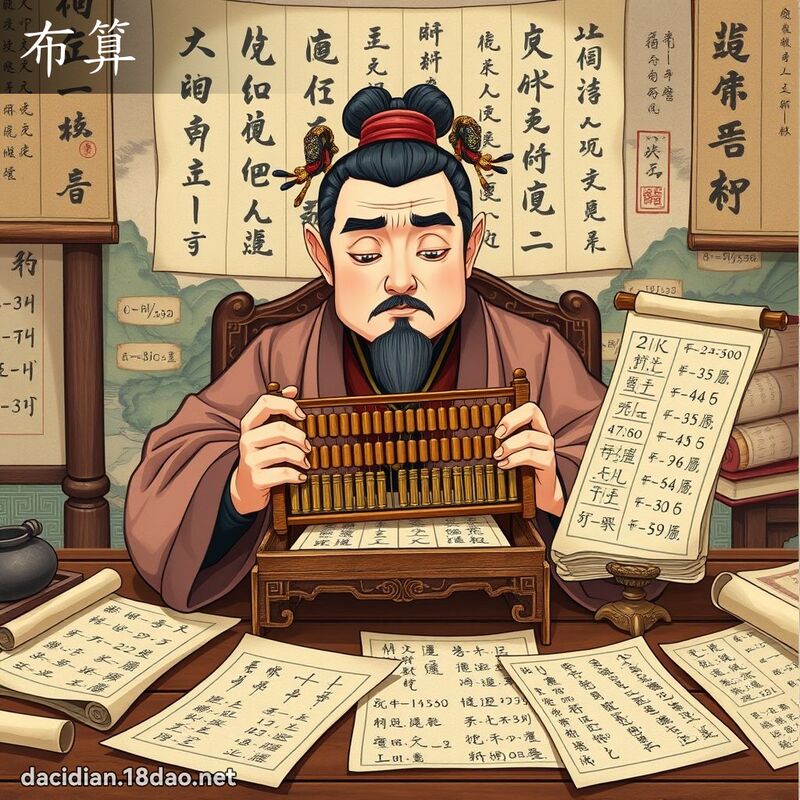 布算 - 國語大辭典配圖