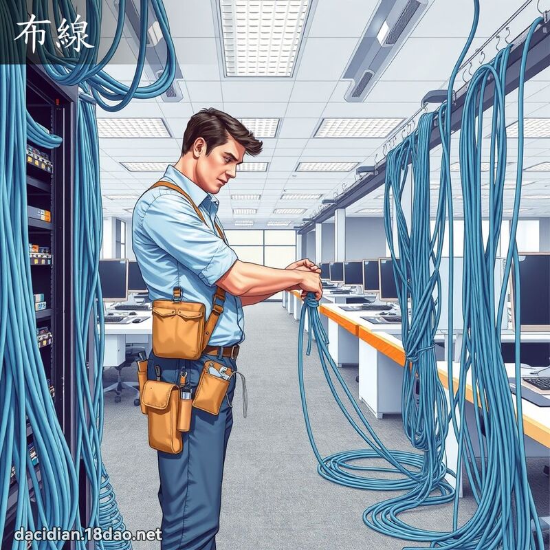 布線 - 國語大辭典配圖