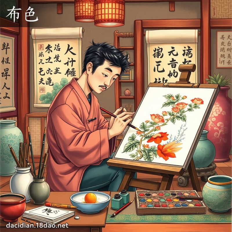 布色 - 國語大辭典配圖