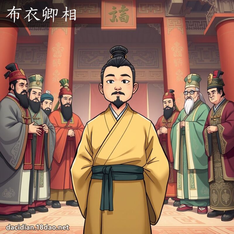 布衣卿相 - 国语大辞典配图