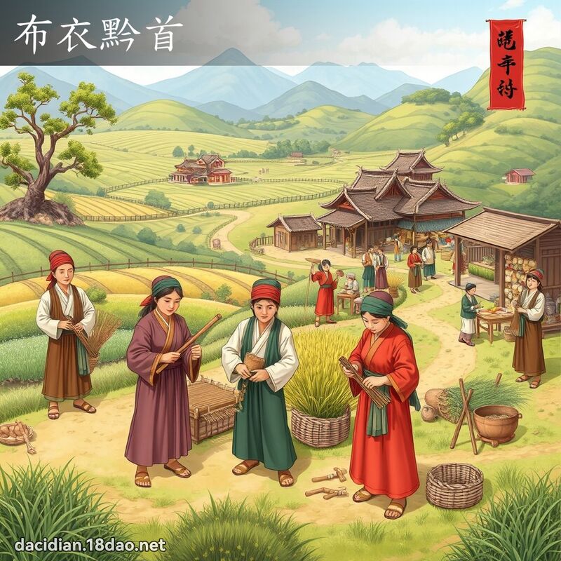 布衣黔首 - 國語大辭典配圖