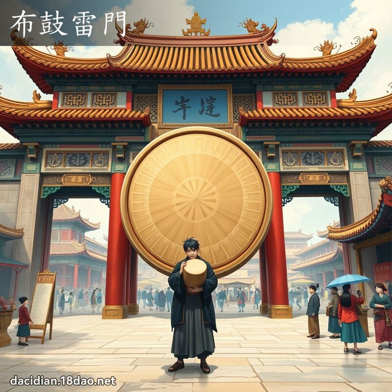 布鼓雷门 - 国语大辞典配图