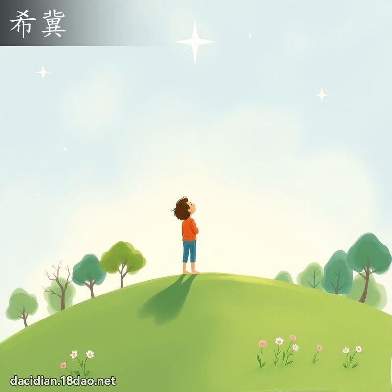 希冀 - 國語大辭典配圖