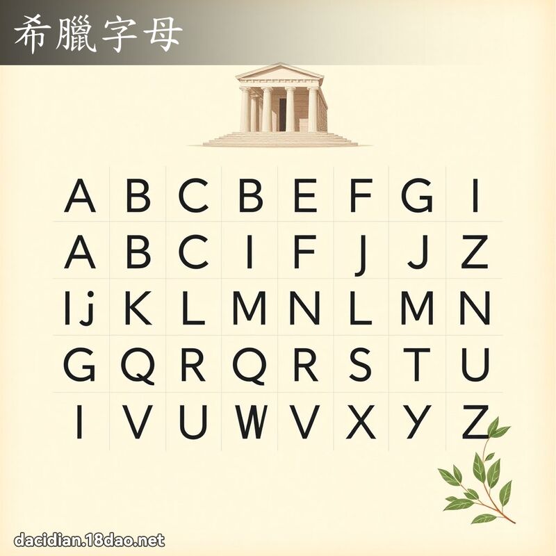 希臘字母 - 國語大辭典配圖