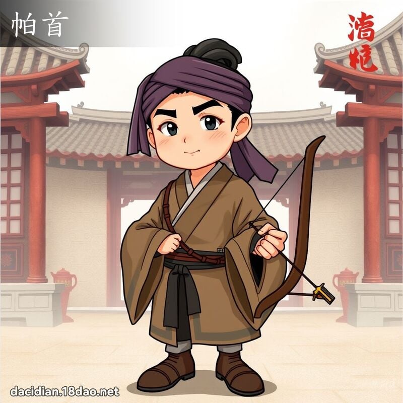 帕首 - 国语大辞典配图