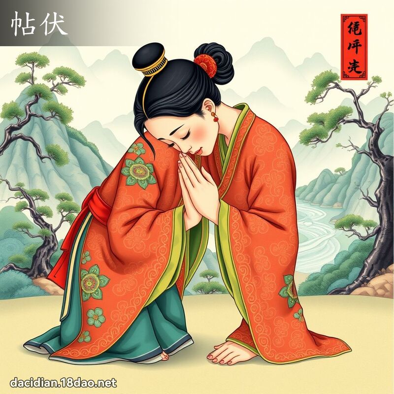 帖伏 - 國語大辭典配圖