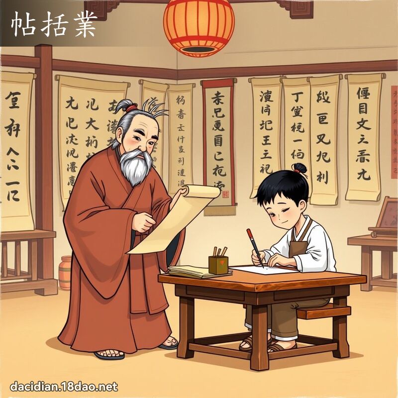 帖括業 - 國語大辭典配圖