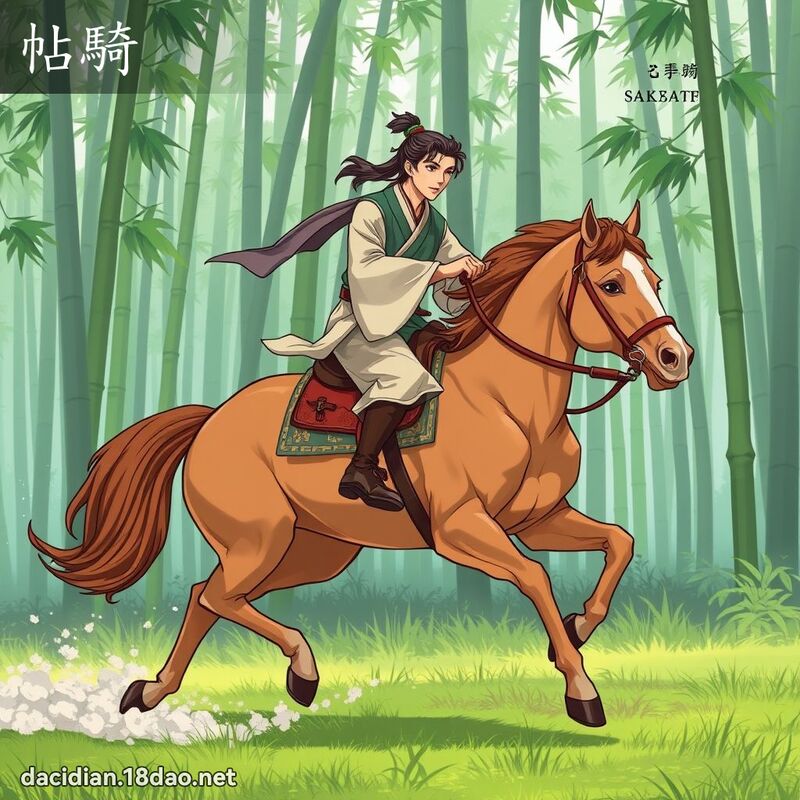 帖騎 - 國語大辭典配圖