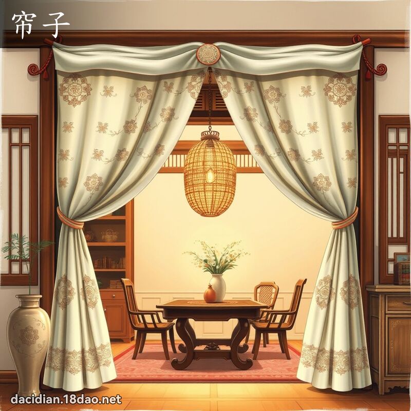 帘子 - 國語大辭典配圖