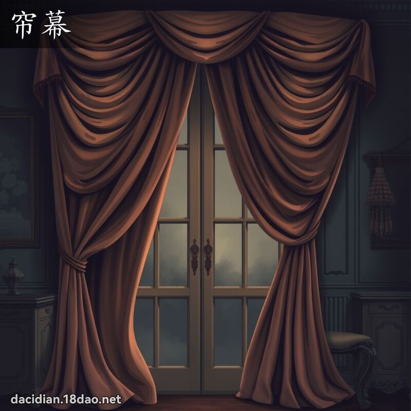 帘幕 - 国语大辞典配图