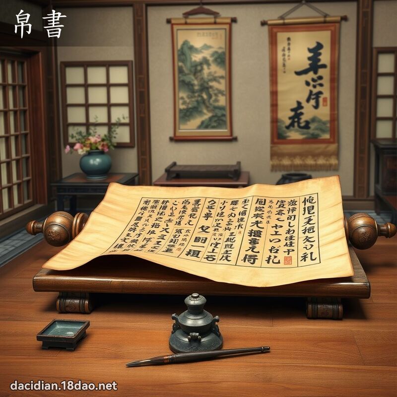 帛書 - 國語大辭典配圖