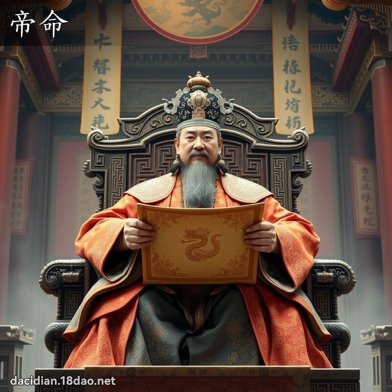 帝命 - 國語大辭典配圖