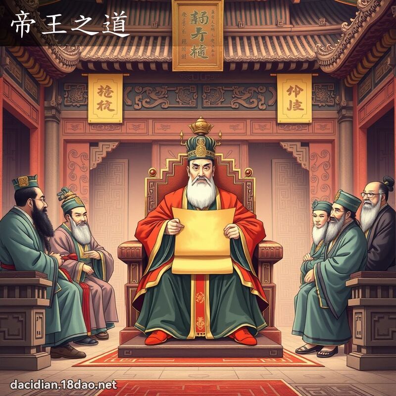 帝王之道 - 國語大辭典配圖