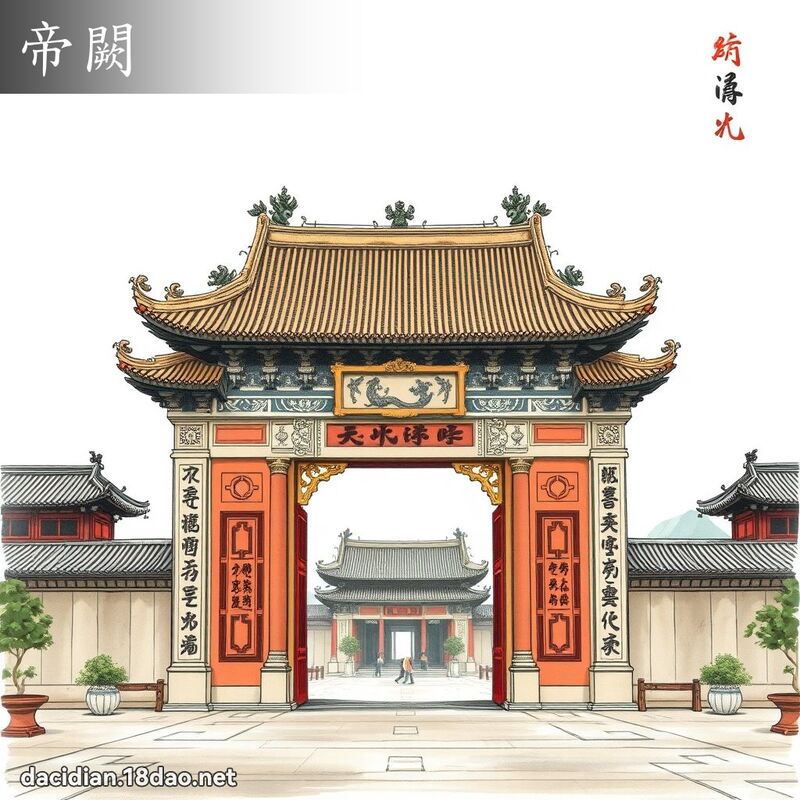 帝闕 - 國語大辭典配圖