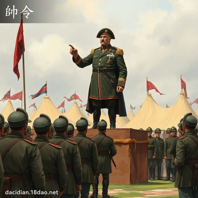帅令 - 国语大辞典配图