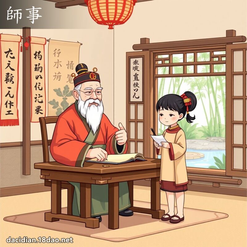 師事 - 國語大辭典配圖