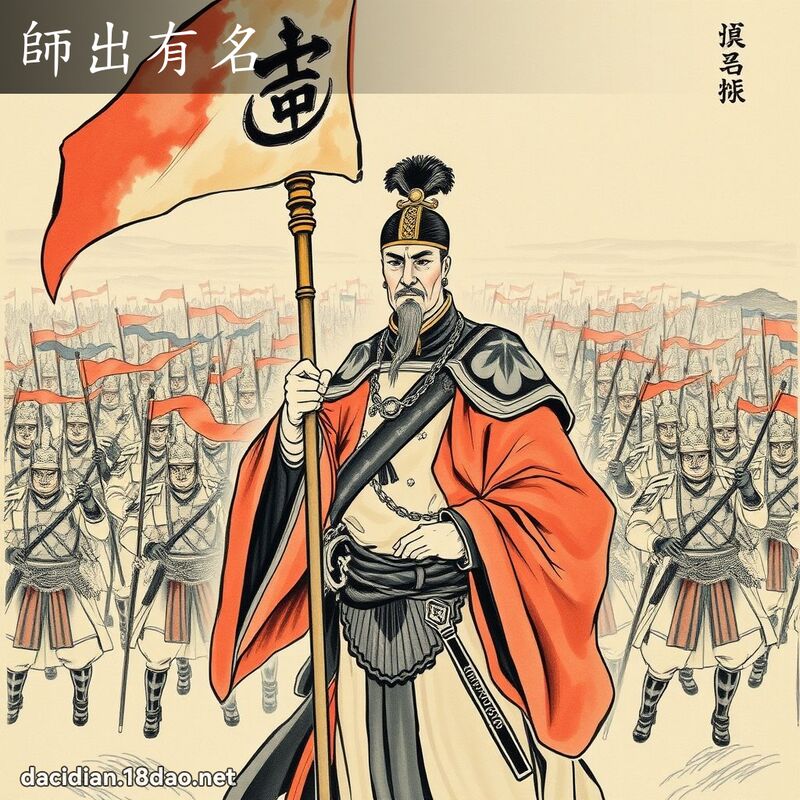 師出有名 - 國語大辭典配圖