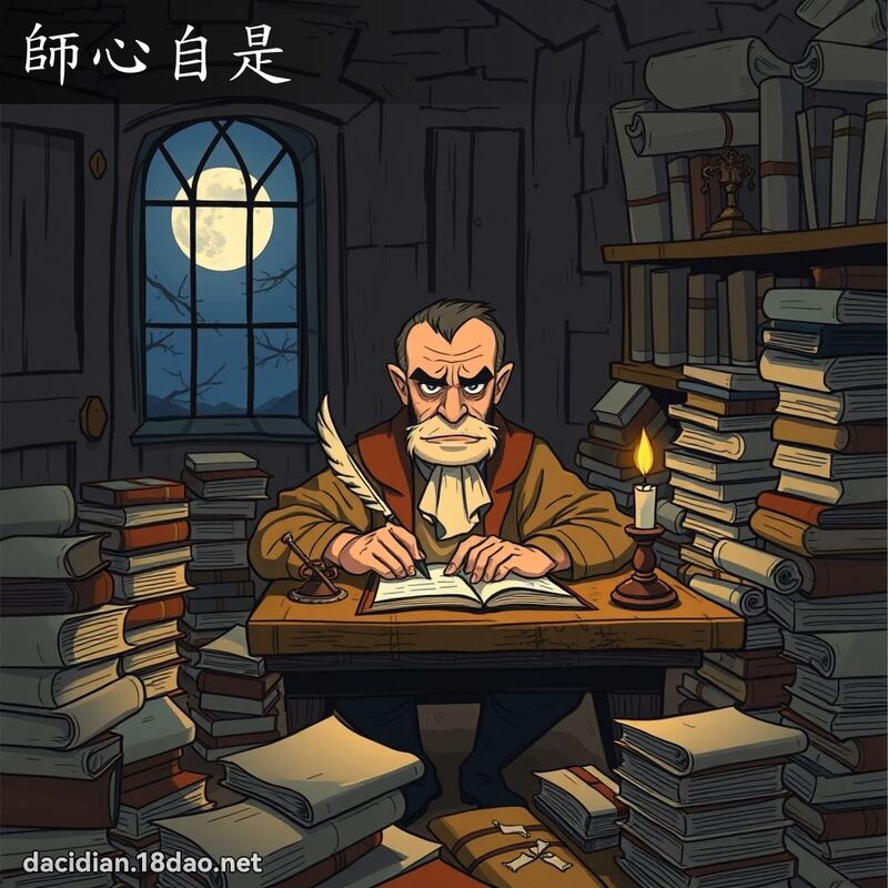 師心自是 - 國語大辭典配圖