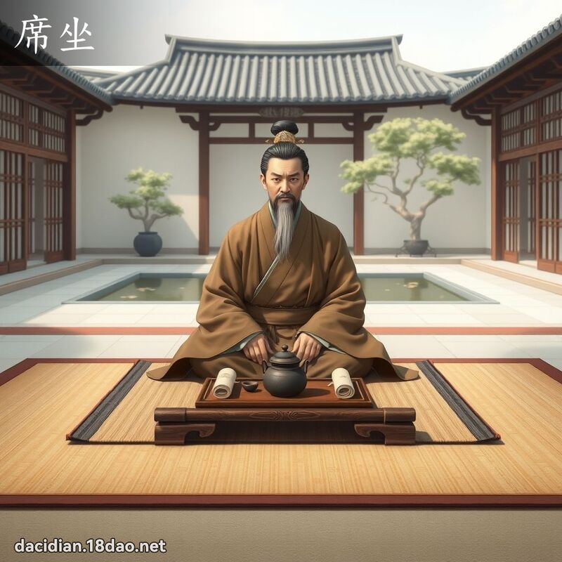 席坐 - 国语大辞典配图