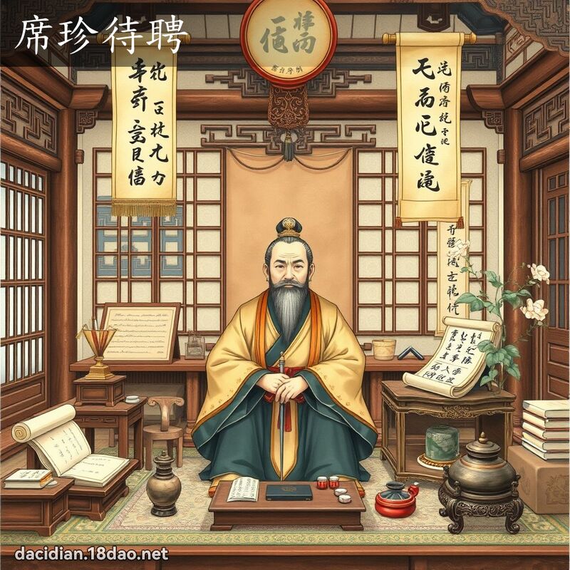 席珍待聘 - 國語大辭典配圖