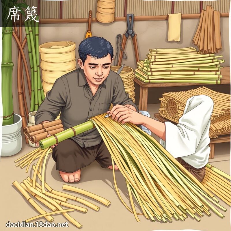 席篾 - 國語大辭典配圖