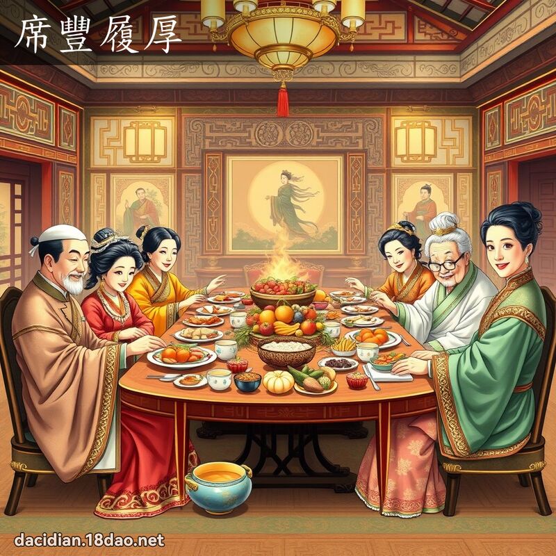 席豐履厚 - 國語大辭典配圖