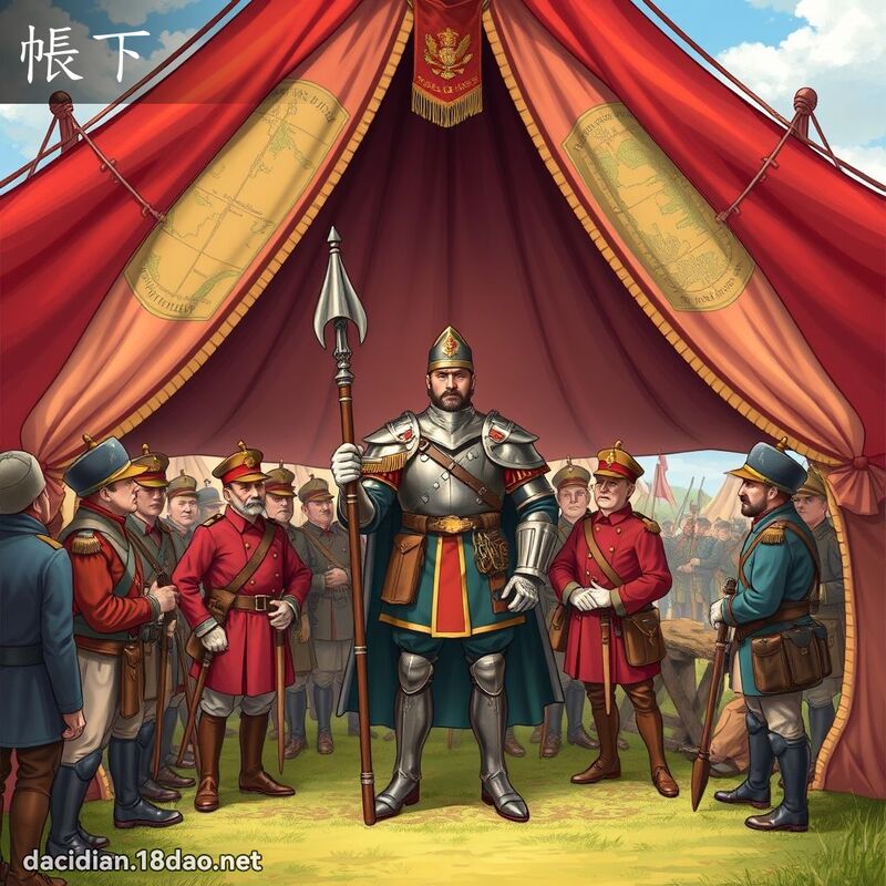 帳下 - 國語大辭典配圖