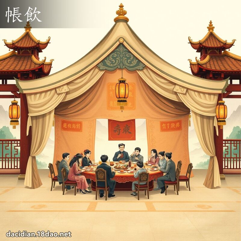 帳飲 - 國語大辭典配圖