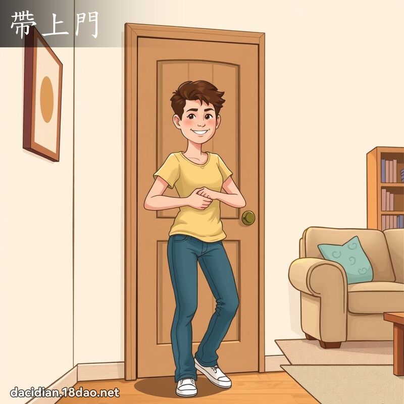 带上门 - 国语大辞典配图
