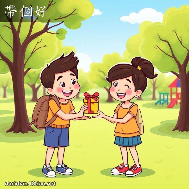 帶個好 - 國語大辭典配圖