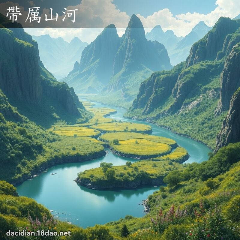 带厉山河 - 国语大辞典配图