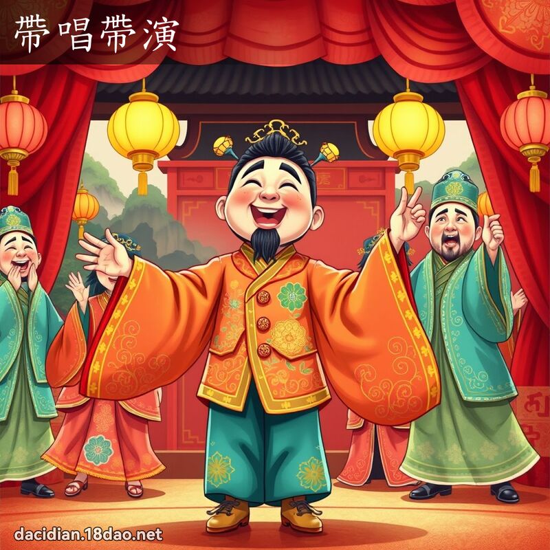带唱带演 - 国语大辞典配图