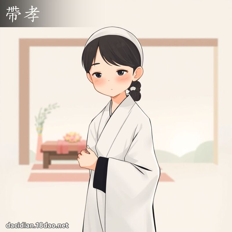 带孝 - 国语大辞典配图