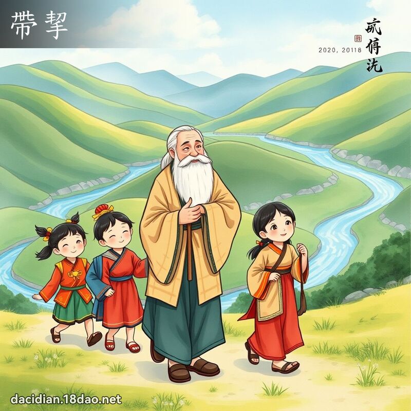 带挈 - 国语大辞典配图