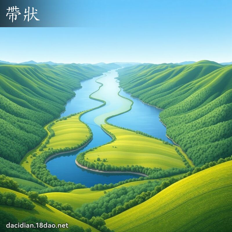 带状 - 国语大辞典配图
