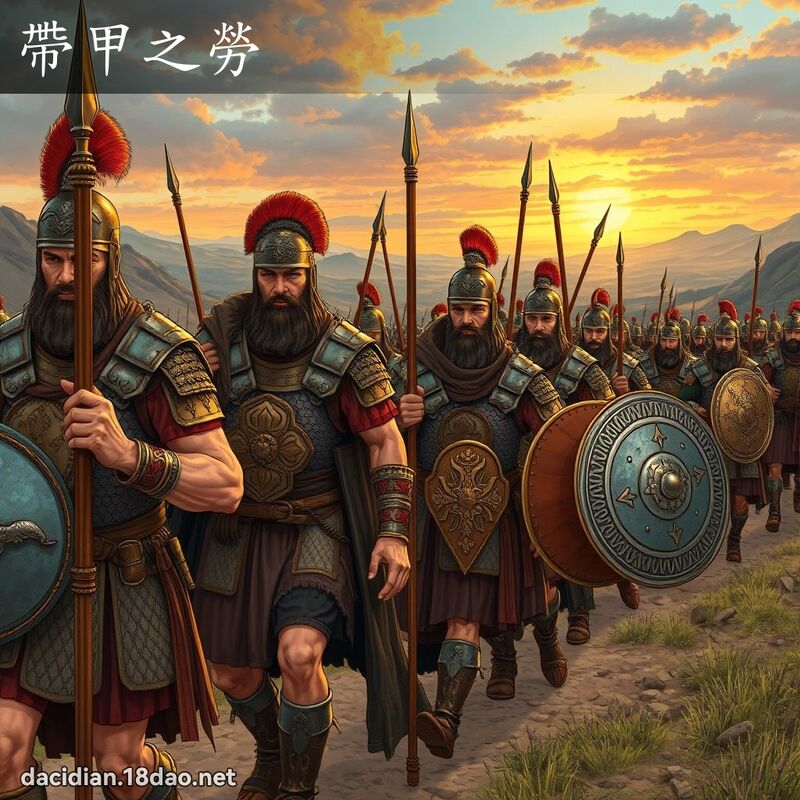带甲之劳 - 国语大辞典配图