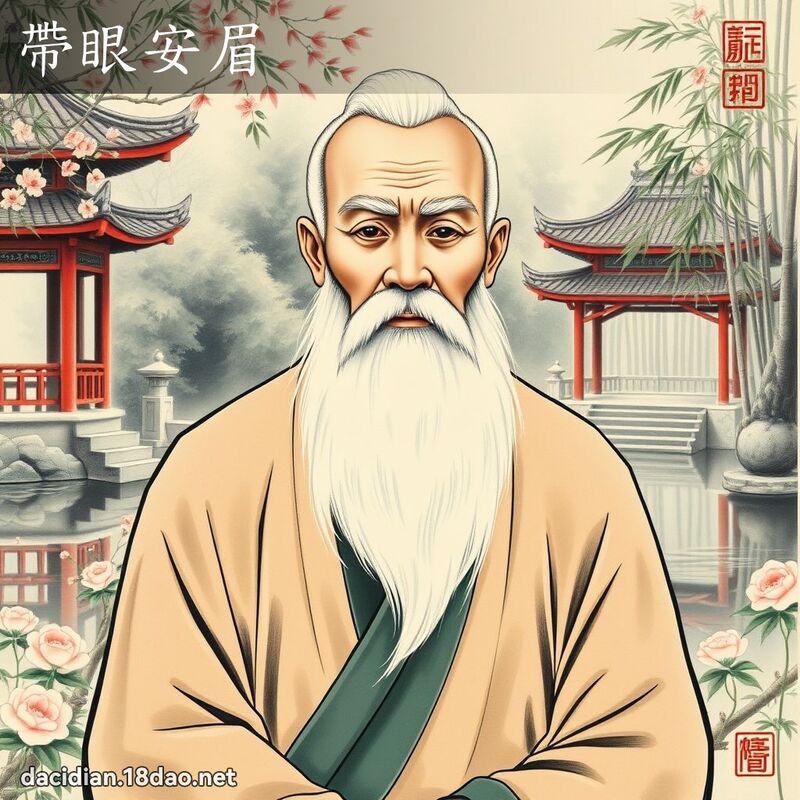 带眼安眉 - 国语大辞典配图