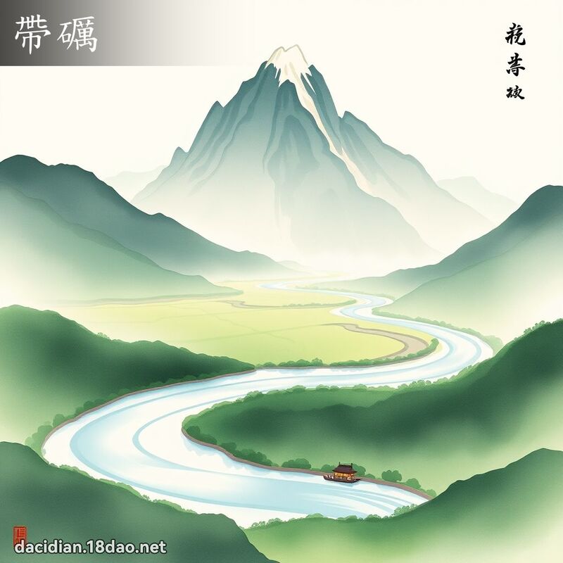 帶礪 - 國語大辭典配圖