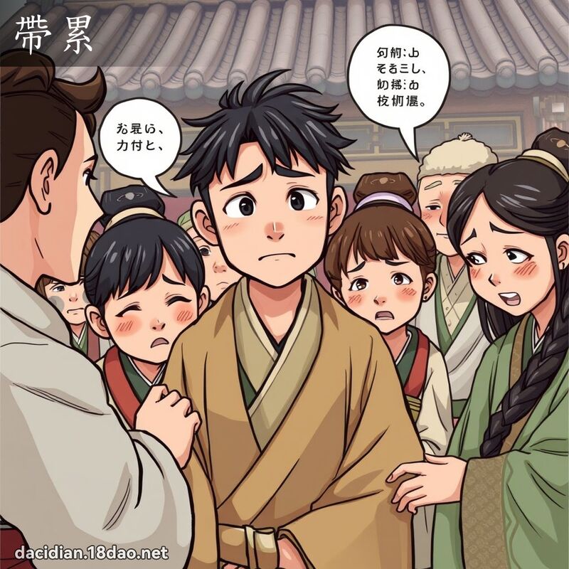 带累 - 国语大辞典配图