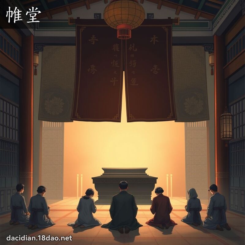 帷堂 - 国语大辞典配图