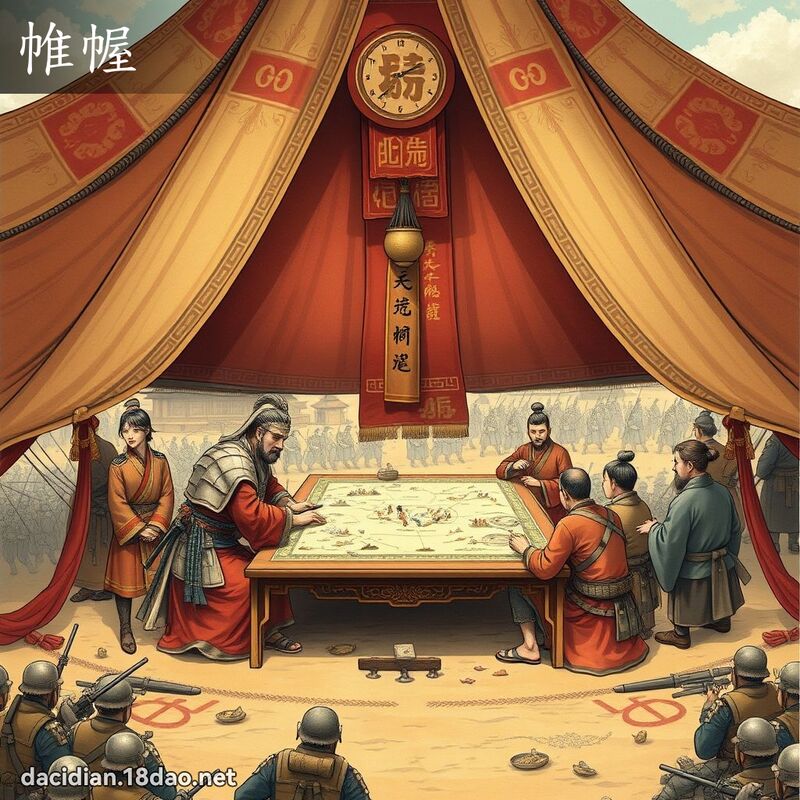 帷幄 - 國語大辭典配圖