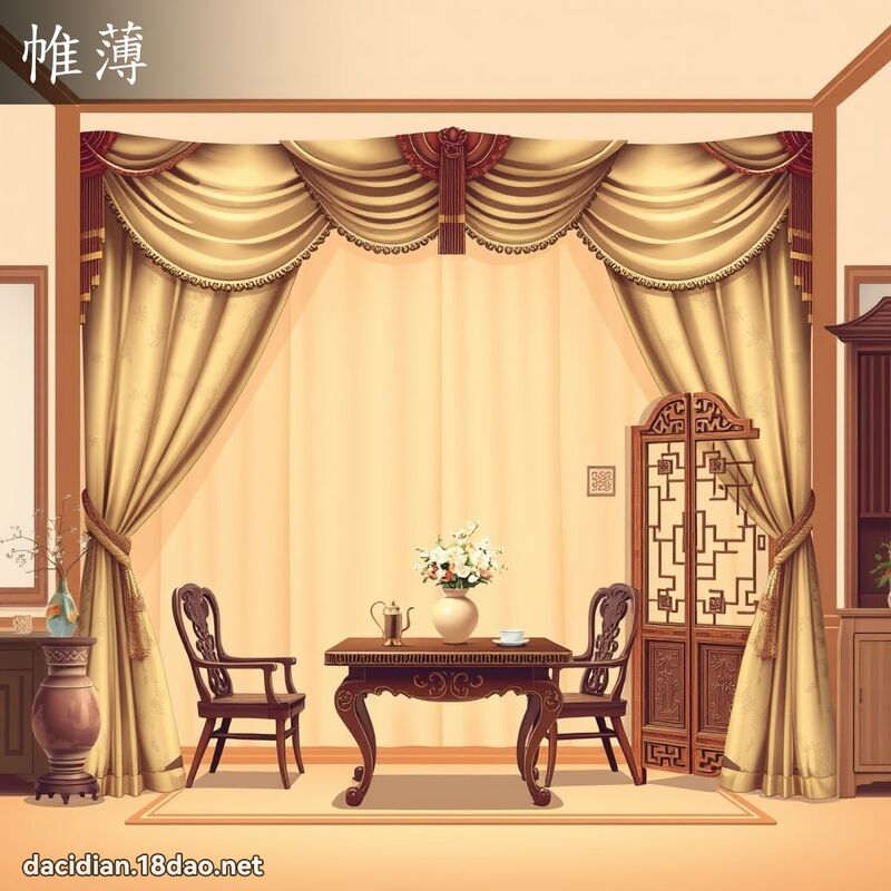 帷薄 - 国语大辞典配图