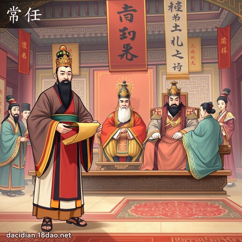 常任 - 國語大辭典配圖