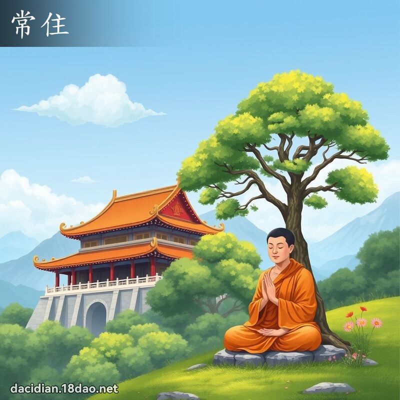 常住 - 国语大辞典配图