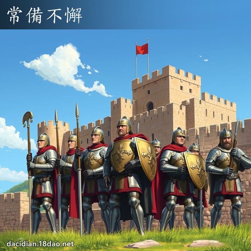 常备不懈 - 国语大辞典配图